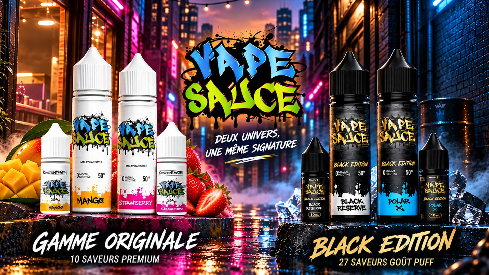 Vape Sauce — Explosion de saveurs, e-liquides Malaysian Style arômes Cloud Niners