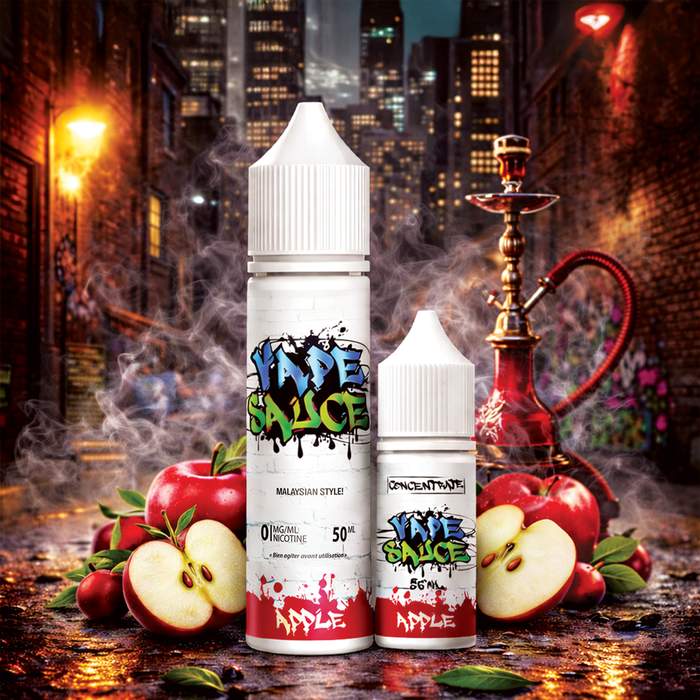 Vape Sauce Apple — E-liquide pomme chicha Malaysian Style 50ml