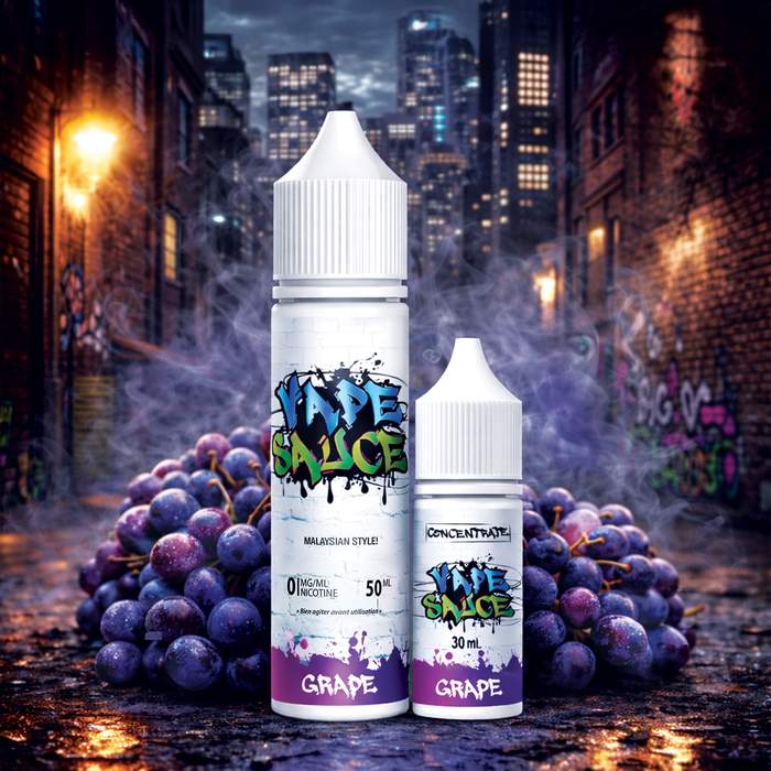 Vape Sauce Grape — E-liquide raisin Malaysian Style 50ml
