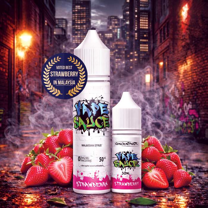 Vape Sauce Strawberry — E-liquide fraise Malaysian Style 50ml